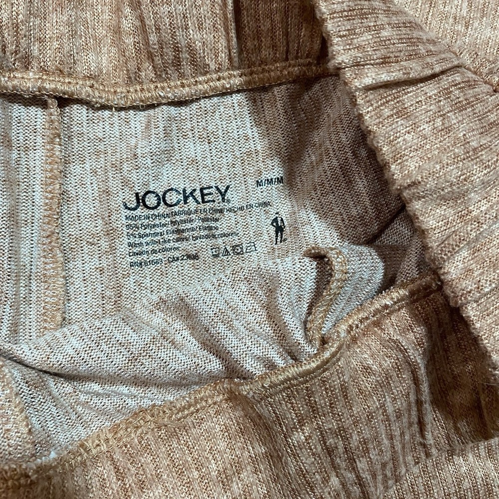 Jockey Women's Super Soft Pajamas Jogger Pants Light Orange Heather Medium - Picture 3 of 3
